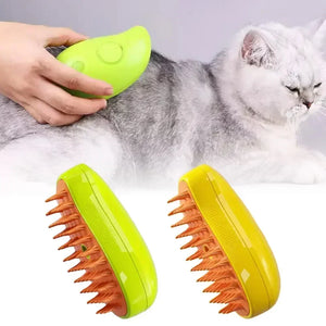 Escova a vapor Steamy Cat 3 em 1 para cão e gato